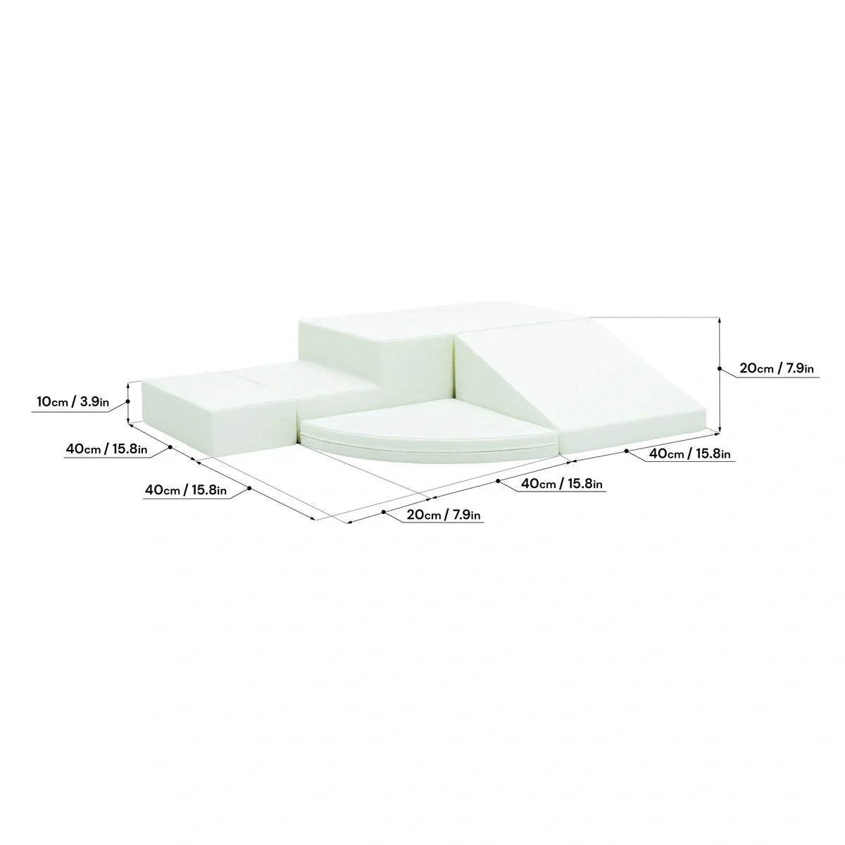 Soft Play foam blocks set - Corner Climber