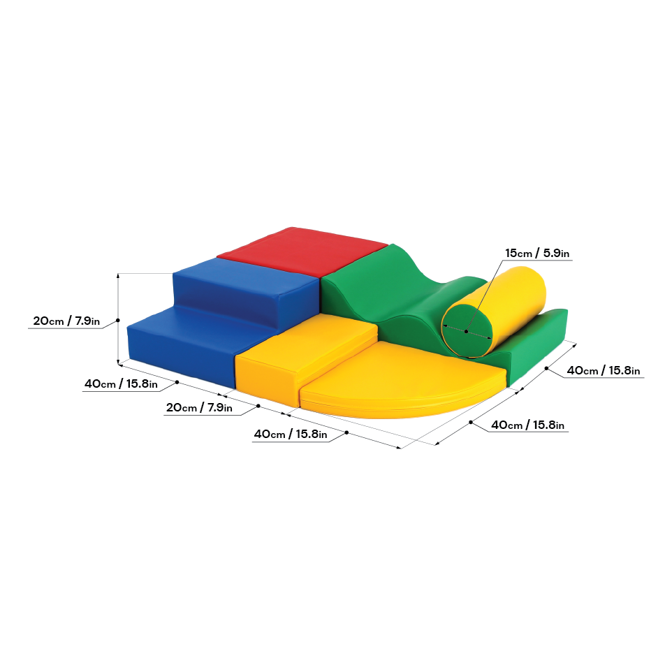 Soft Play Set - Explorer - soft foam blocks