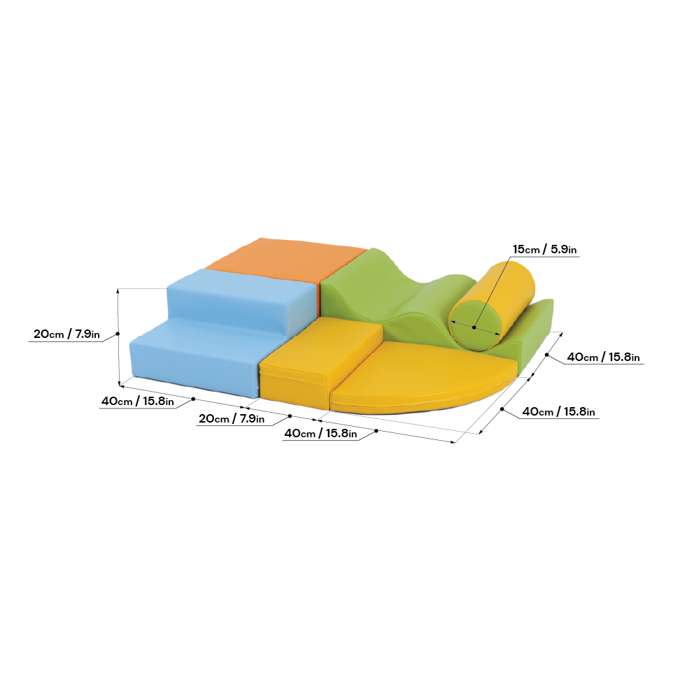 Soft Play Set - Explorer - soft foam blocks