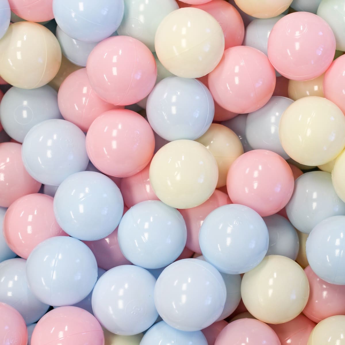 Pastel colored balls for Soft Play ball pit (500 pieces)