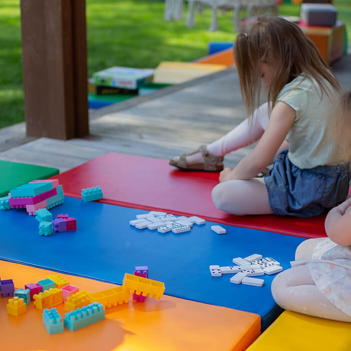 Safety and comfort play mats - set of 5