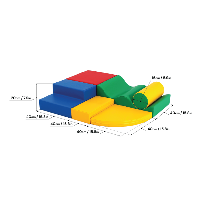 Soft Play Set - Explorer - soft foam blocks